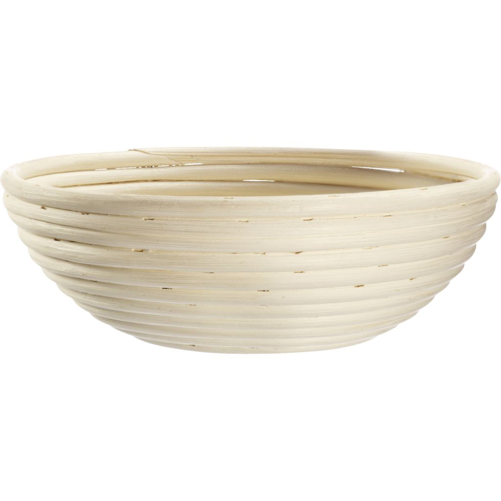 Set Gärkörbchen rund, mit Herz, Ø 24,5 x 8,5 cm, mit Bezug