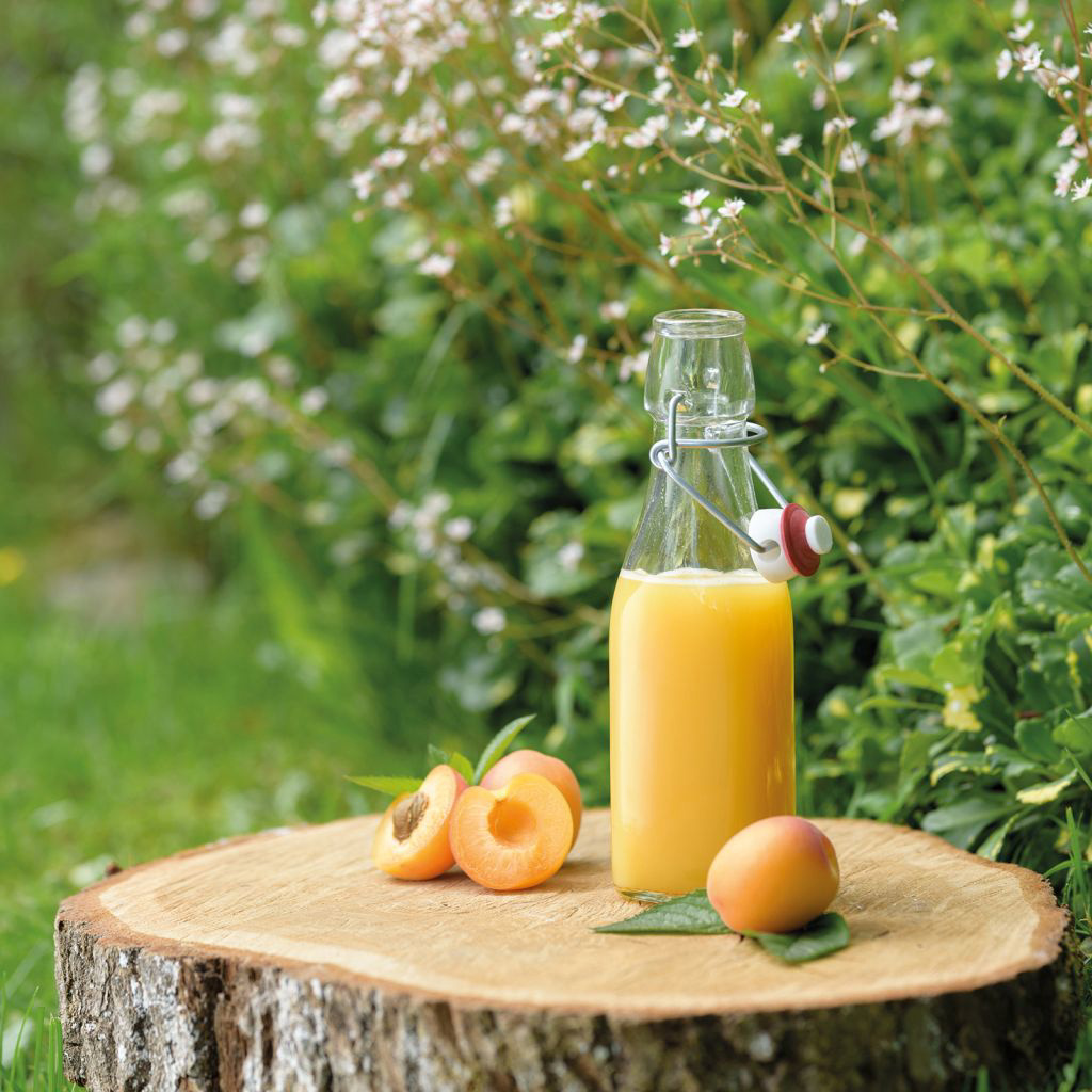 Bügelverschlussflasche eckig, 250 ml