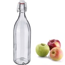 Bügelverschlussflasche mehrkant, 1 l