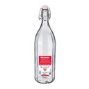 Bügelverschlussflasche mehrkant, 1 l