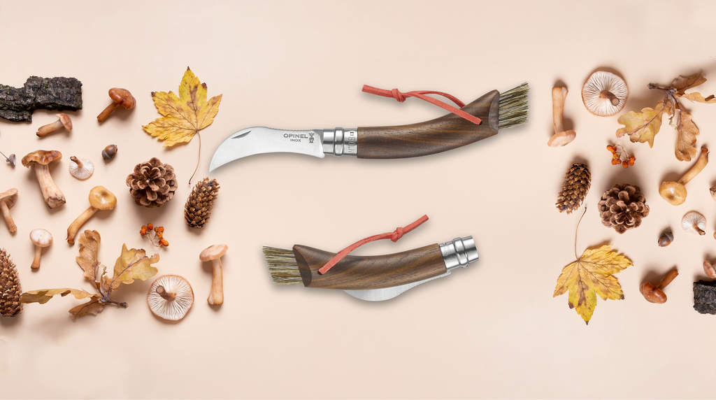 Klapppilzmesser N°08 Schwarznuss im Holz-Etui