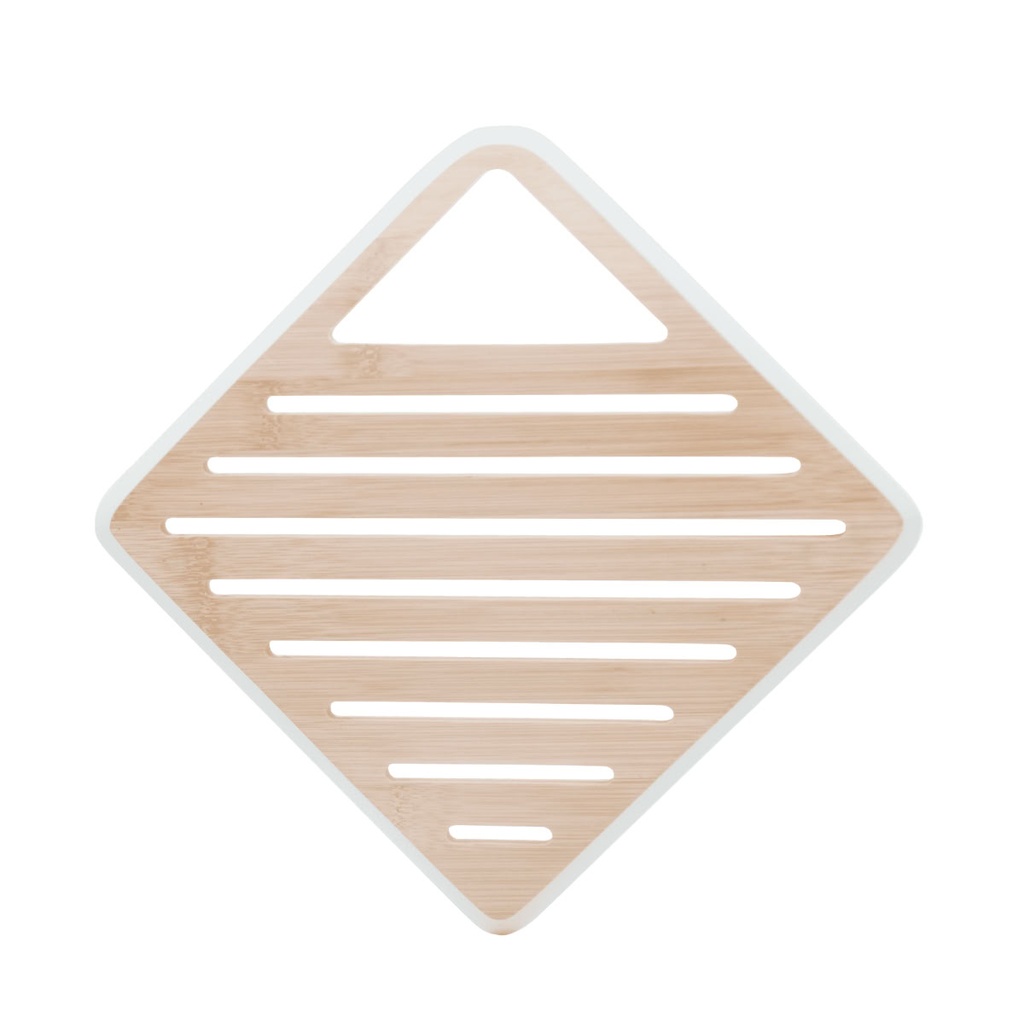 Topfuntersetzer quadratisch 20x20 cm Bambus