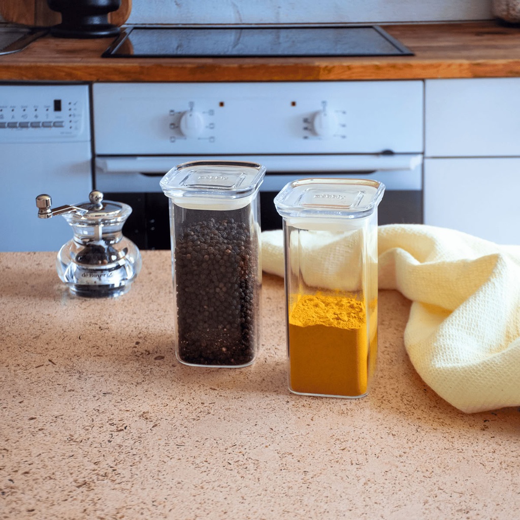 Gewürzdosen 2er-Set quadratisch