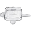 6 Frischhaltedeckel aus Silikon »Square«