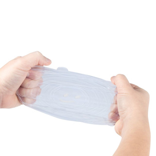 6 Frischhaltedeckel aus Silikon »Square«