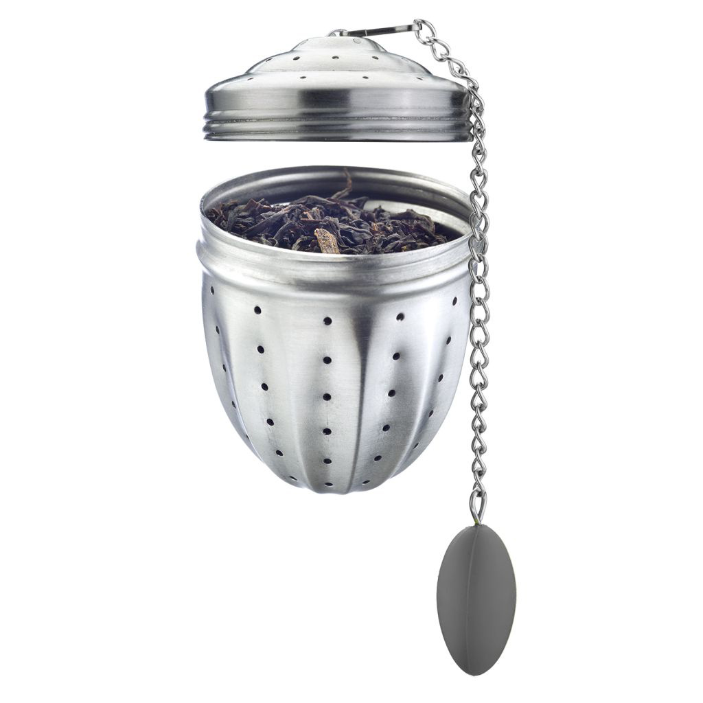 Tee-Ei mit Silikon-Untersetzer