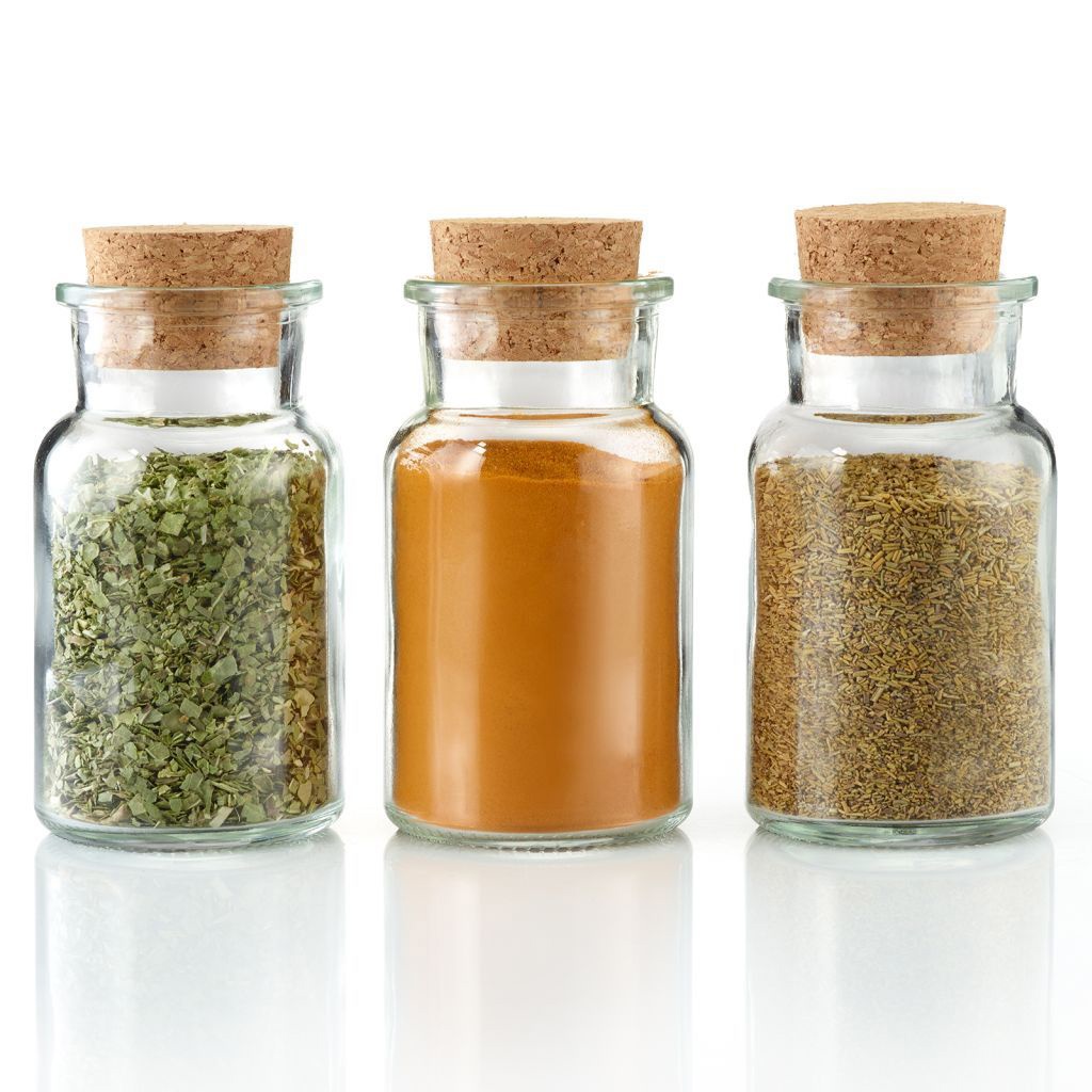 20 Gewürzgläser mit Korken, 150 ml