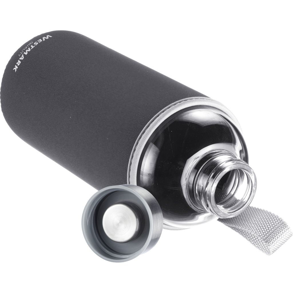 Trinkflasche »Viva« aus Glas mit Cover