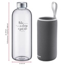 Trinkflasche »Viva« aus Glas mit Cover