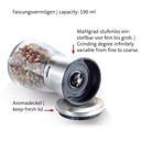 6 Gewürzmühlen »Edelstahl«, im Display