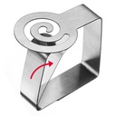 4 Tischtuchklammern »Spiral«