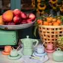 Mercato Della Frutta Espressotassen und Untertassen 4er-Set – Farbenmix