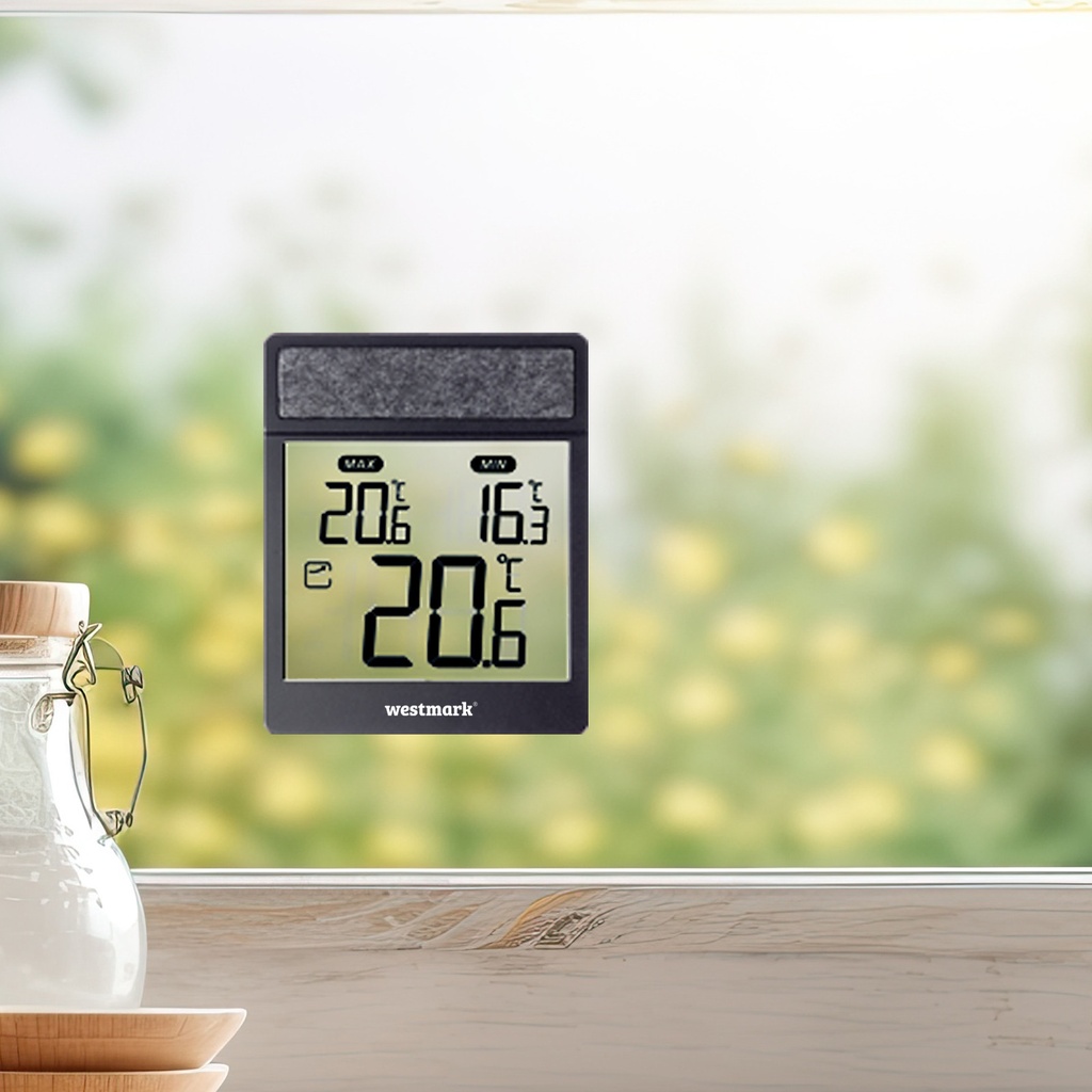 Fenster-Thermometer, digital