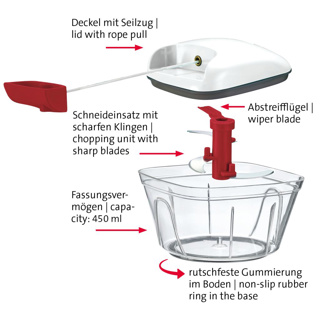 Multi-Schneider mit Seilzug, 450 ml