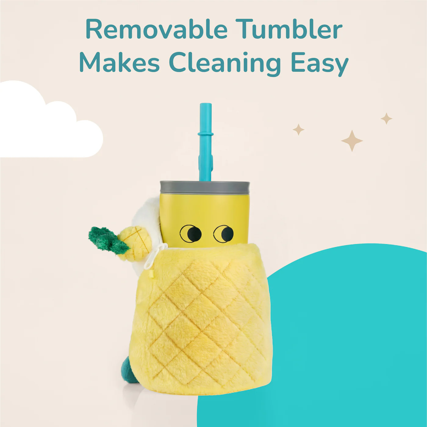 Isolierbecher Pip, der Ananas-Fuzzie, 360 ml