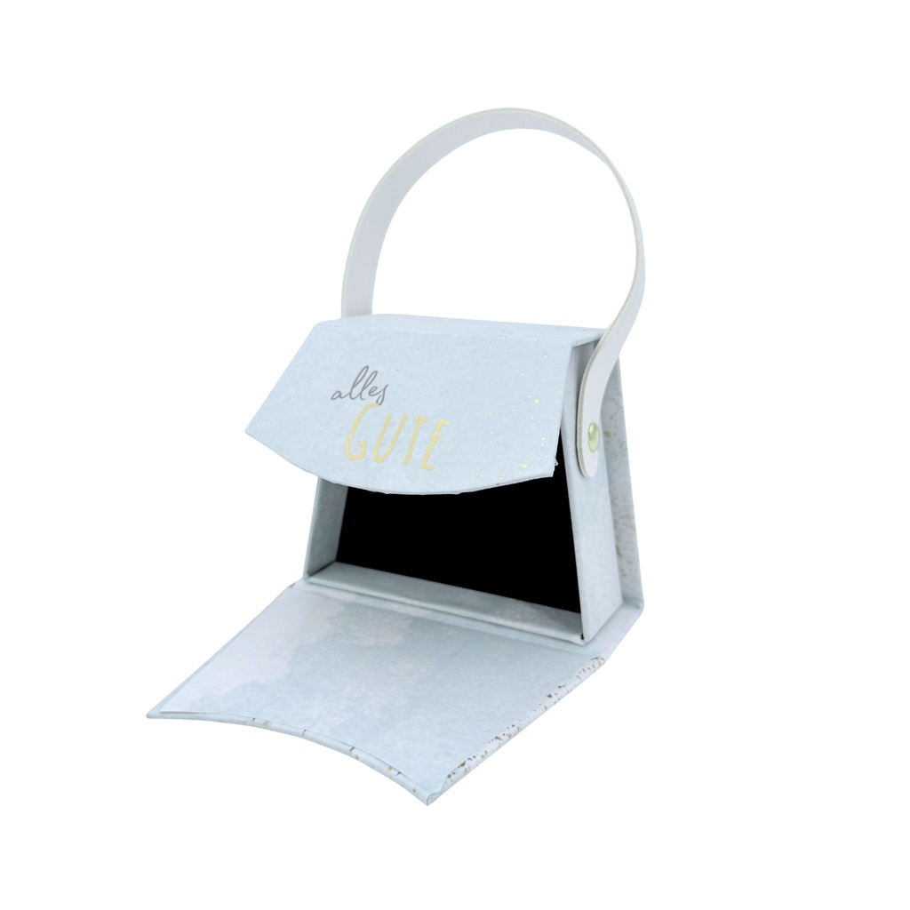 Mini Handtaschen, pastell "Alles Gute"