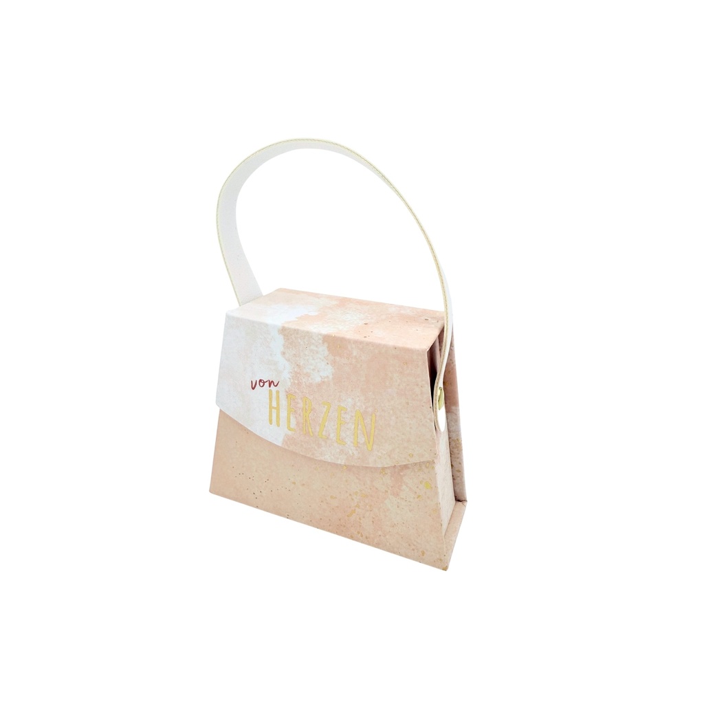 Mini Handtaschen, pastell "von Herzen"
