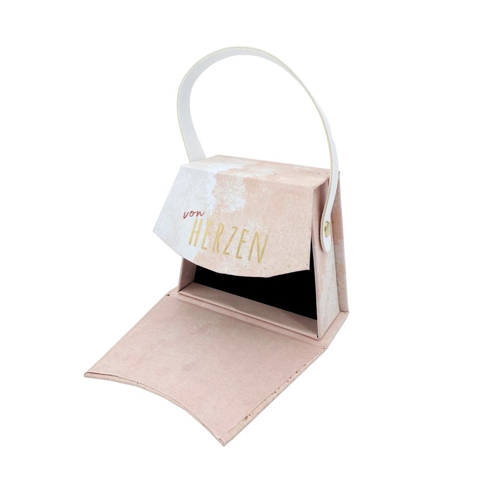 Mini Handtaschen, pastell "von Herzen"