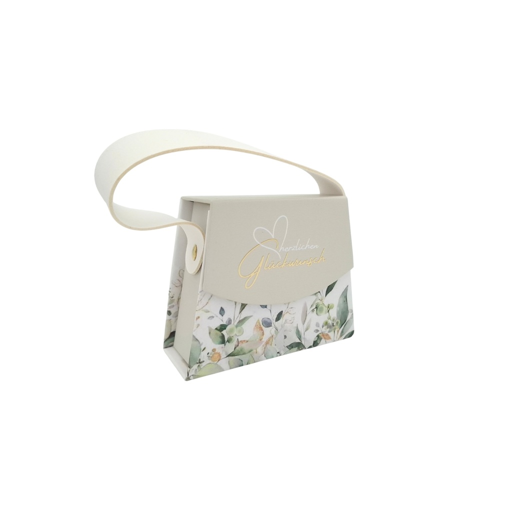 Mini Handtaschen-Geschenkschachtel, Glückwunsch