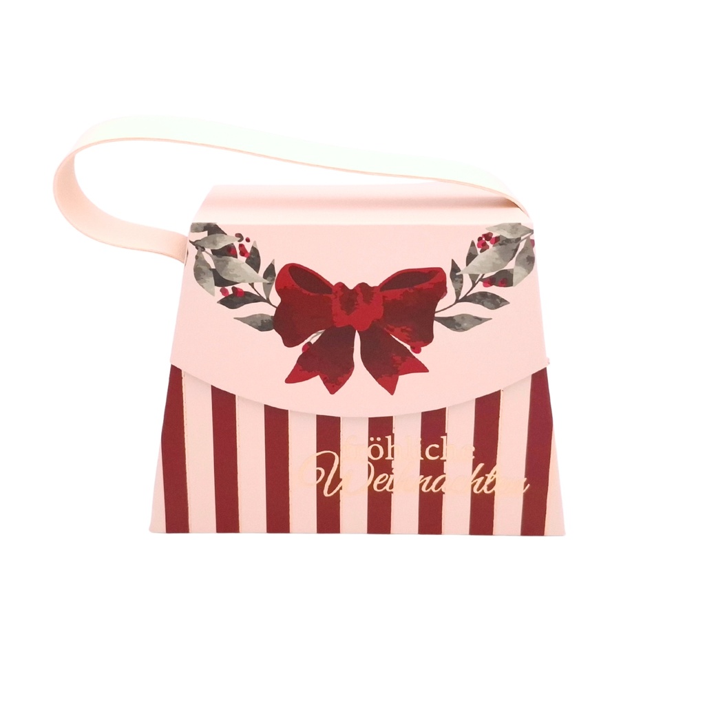 Handtaschen-Geschenkschachtel, Fröhliche Weih.