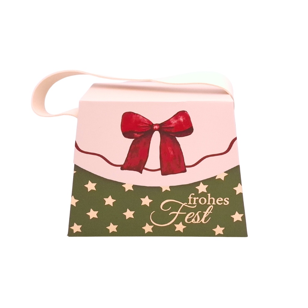 Handtaschen-Geschenkschachtel, Frohes Fest