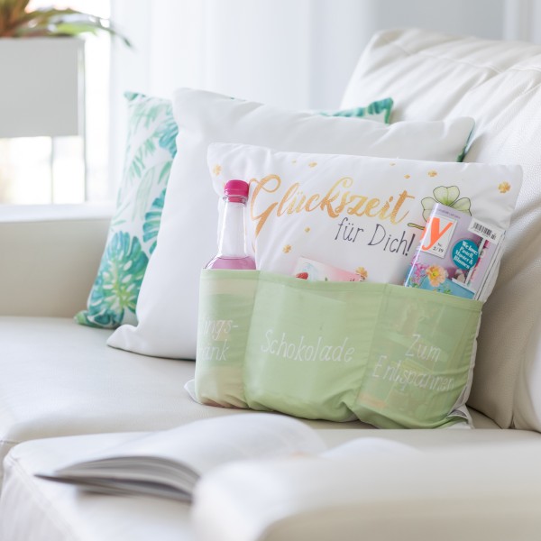 Sofahelden Kissen "Glückszeit"