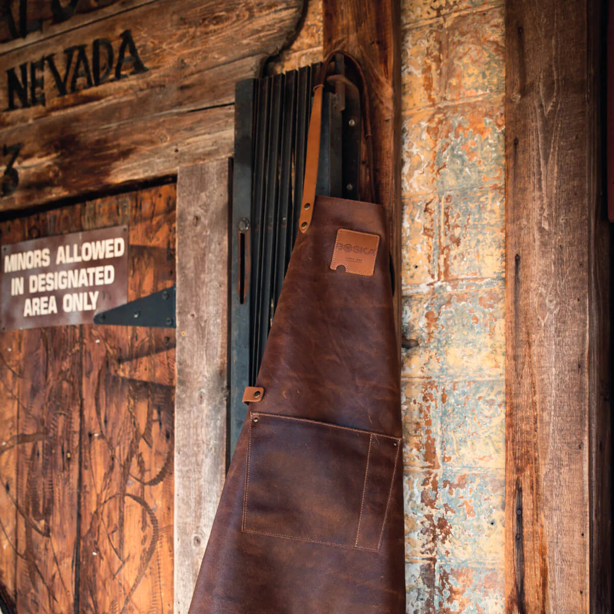 Mr. Smith Lederschürze Pocket 