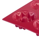 6er Silikon-Küchlein-Backform »Trio«, rot