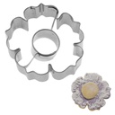 Ausstechform »Rosette mit Innenkreis 2D«, 5,5 cm