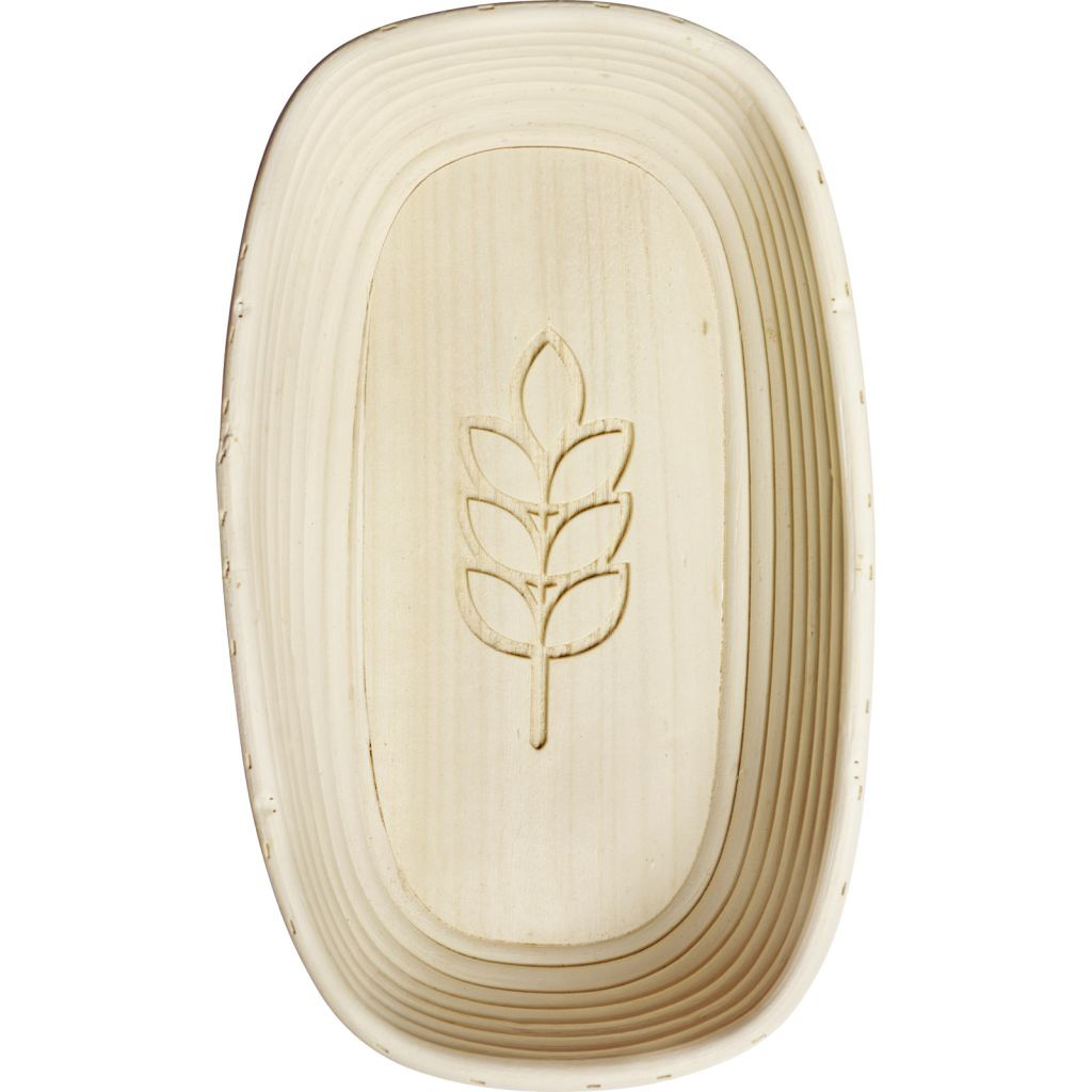 Set Gärkörbchen oval, mit Ähre, 34 x 20,5 x 8 cm, mit Bezug