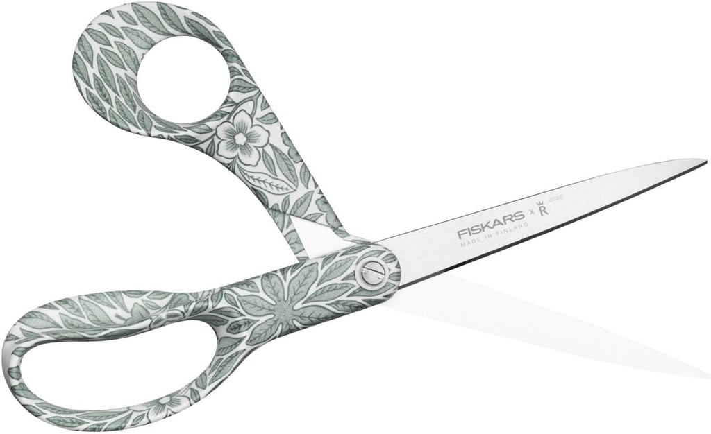 Fiskars X Rörstrand Universalschere 21 cm, Ostindia Floris grün