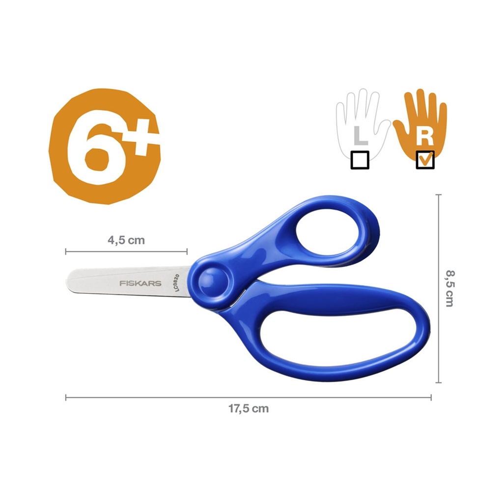 Kinderschere 13 cm mit abgerundeter Spitze