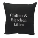 Kissen 25 x 25 cm mit Tasche, Männerkissen (4 Stk)