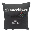 Kissen 25 x 25 cm mit Tasche, Männerkissen (4 Stk)