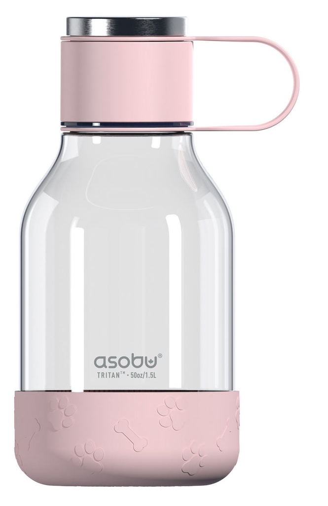 Isolierflasche für Hunde stoß- und kratzfest Rosa