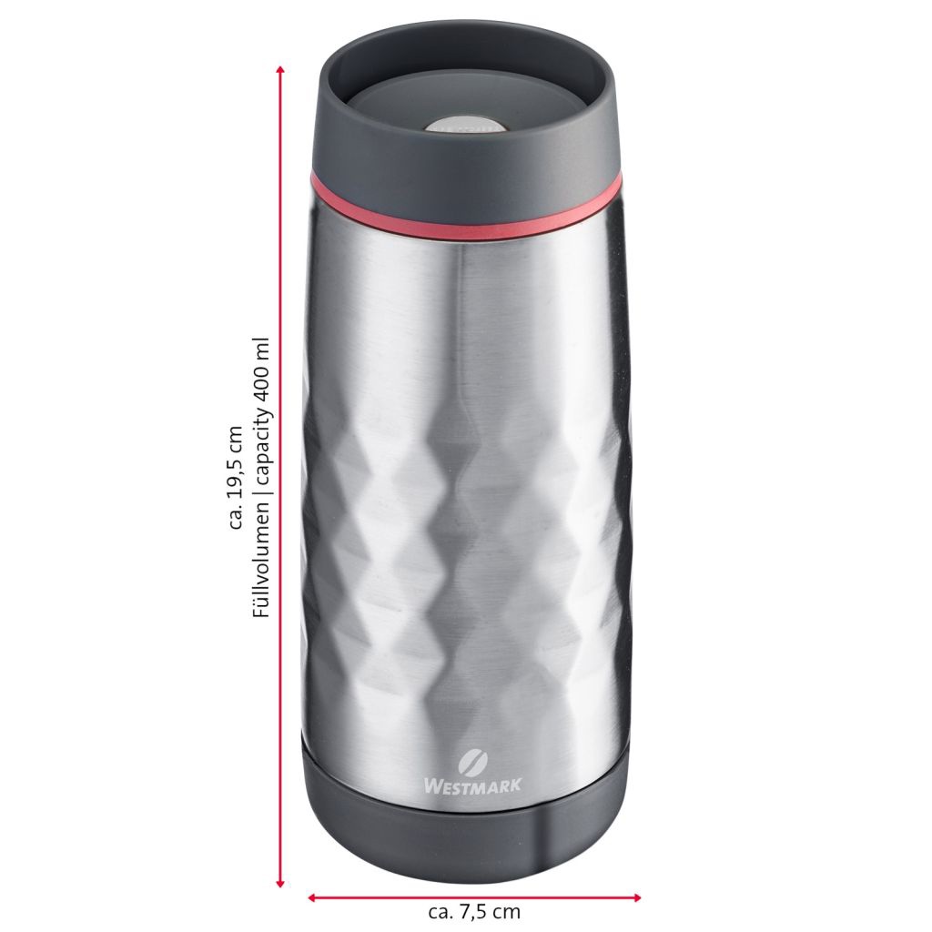 Thermo-Becher »Viva«, 400 ml, silber