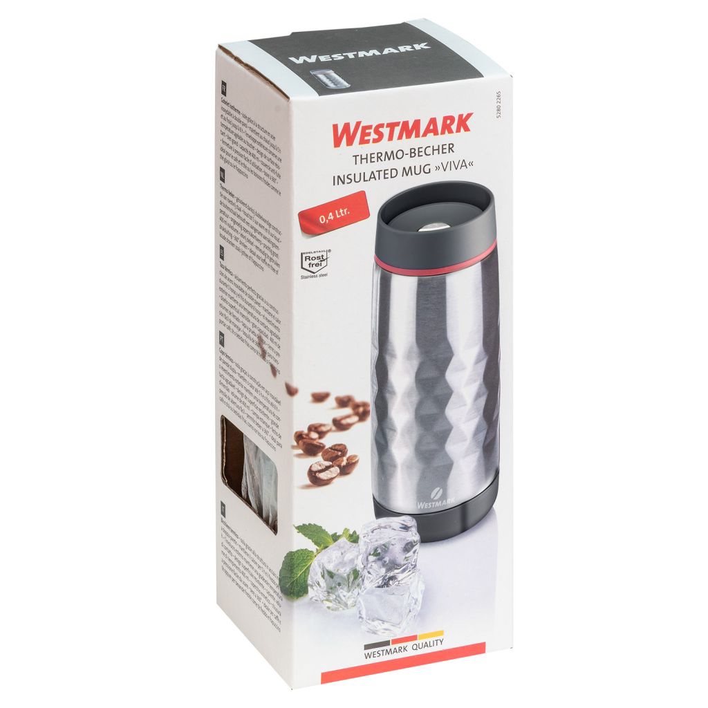 Thermo-Becher »Viva«, 400 ml, silber