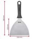 Schaber/Kratzer »Master Line«, 13 x 15 cm, gerade, starr