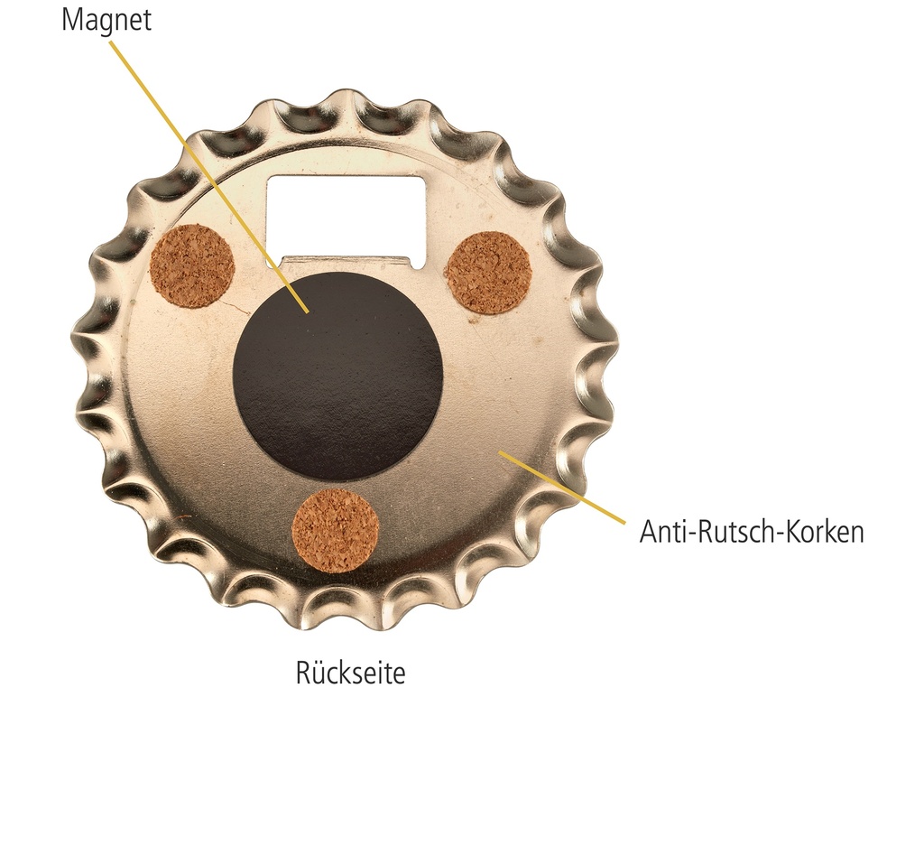 Set-Bieröffner/Untersetzer, 24 Stück, sortiert 