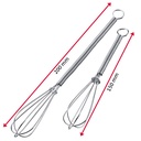 2 Mini-Schneebesen, 15 cm + 20 cm