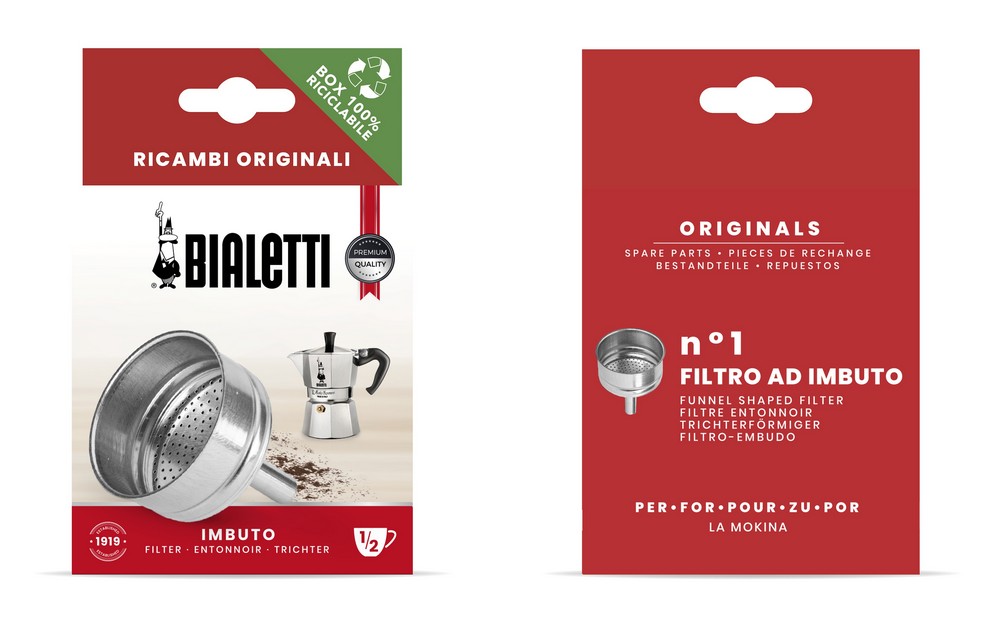 Trichter für 1 Tasse Aluminium für La Mokina