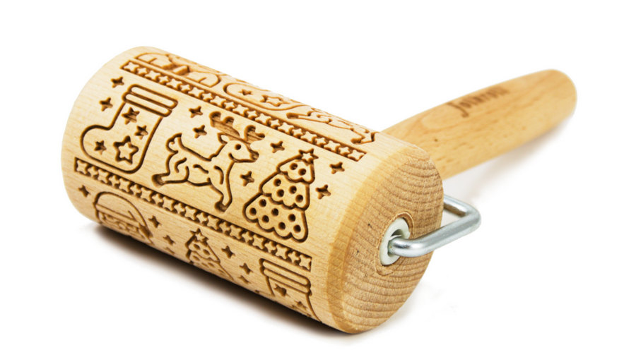 Nudelholz Weihnachtssocken