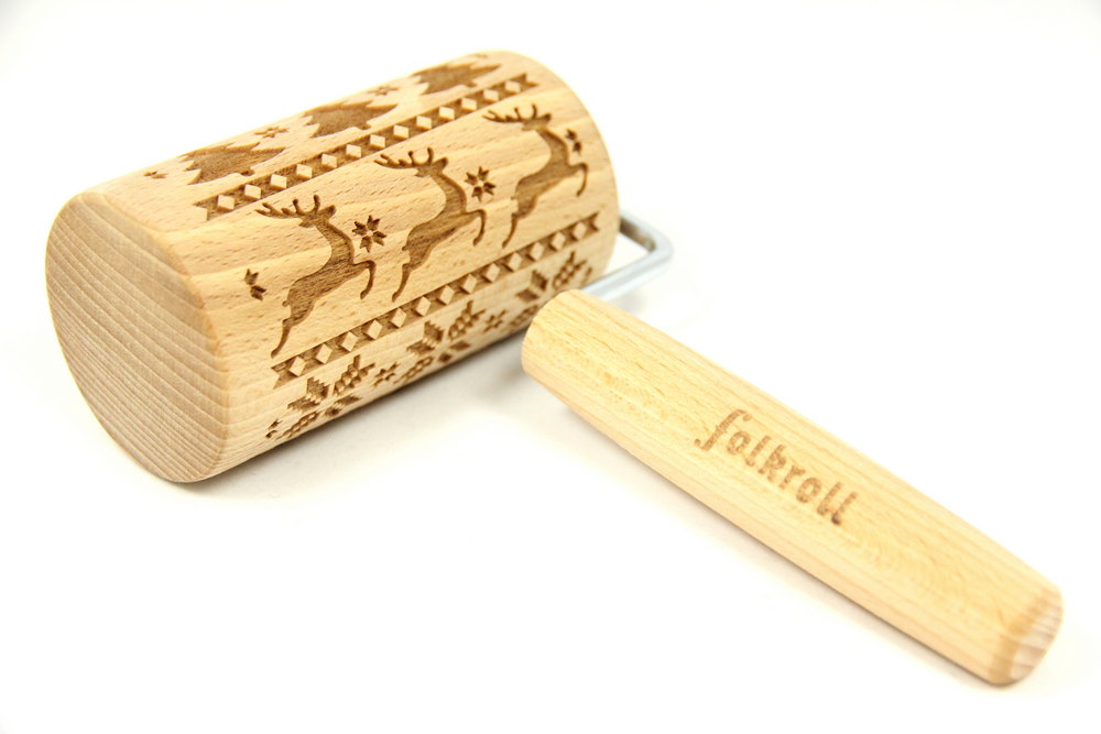 Nudelholz Skandinavische Weihnachten