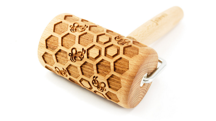 Nudelholz Honigwabe