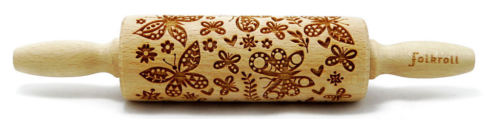 Nudelholz Schmetterling