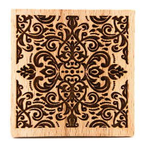 Stempel Damask quadratisch