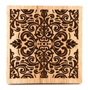 Stempel Damask quadratisch