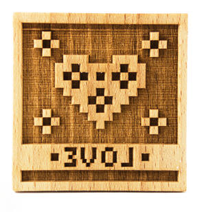 Stempel Love quadratisch