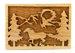 Stempel Mustang rechteckig