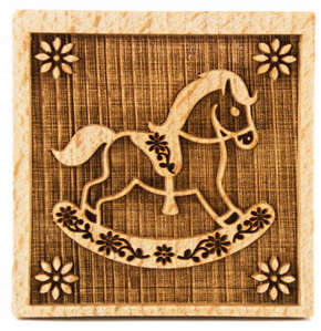 Stempel Schaukelpferd quadratisch
